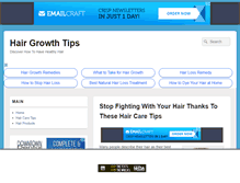 Tablet Screenshot of hair-growth-tips.biz